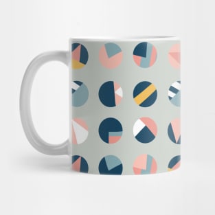 Circle Collage Blue Mug